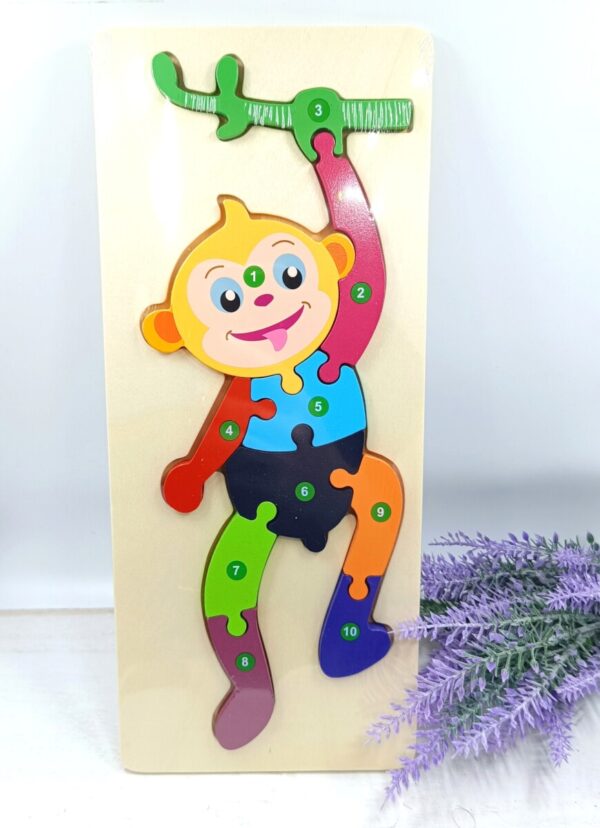 lesene puzzle opica monstesori didakticna igraca
